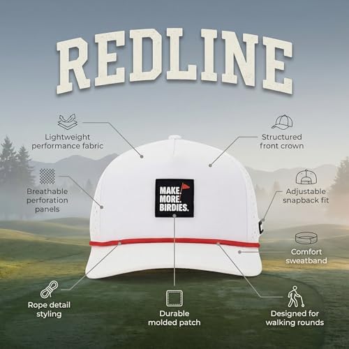Image of Golf Hat for Men - Golf Snapback - Fun Hat for Golfing - Rope Golf Hat for Men and Women - Make More Birdies