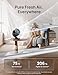DREO Fan for Bedroom, 13-Inch Oscillating Table Air Circulator Fan for Whole Room, 120° Tilt Adjustment, 25dB Ultra-Quiet, 75ft Powerful Airflow, 4 Speeds Desk Fans with Remote for Home, Office