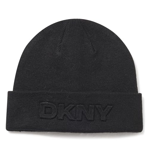 DKNY Bonnet pour femme tricoté en fils premium doux et confortables
