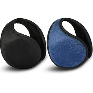 2 Packs Fleece Earmuffs Winter for Men Women Ear Warmer Fleece Ear muff Winter Accessory for Men Women Kids