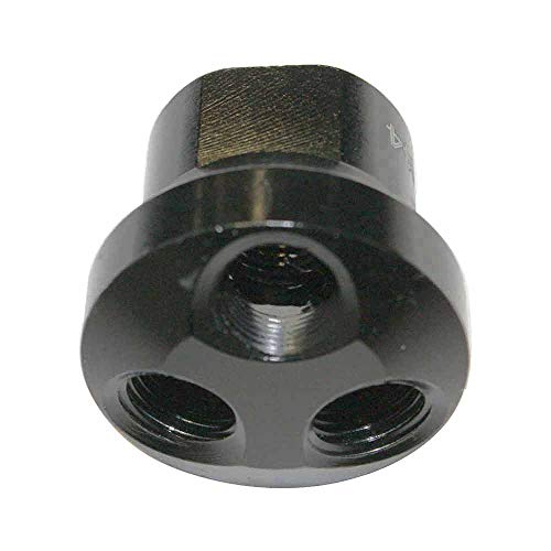 Interstate Pneumatics FPM44 Aluminum Round Manifold - 3 Way Outlet 1/4 Inch NPT Female - Pack of 5