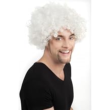 Beyaz Renk K v rc k Afro Bonus Peruk