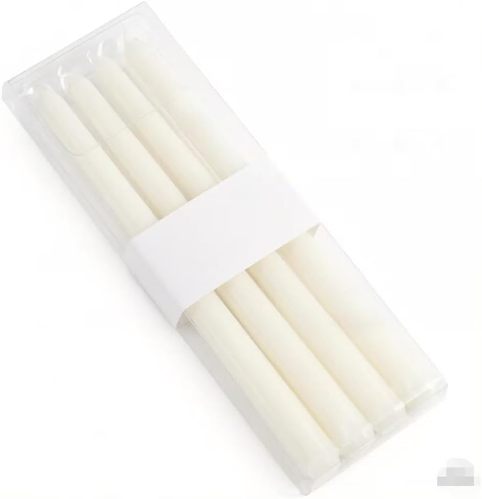 Long-stemmed Candle (Conical Rod: 0.87 × 9.84 inches, Black (Set of 4 Boxes))