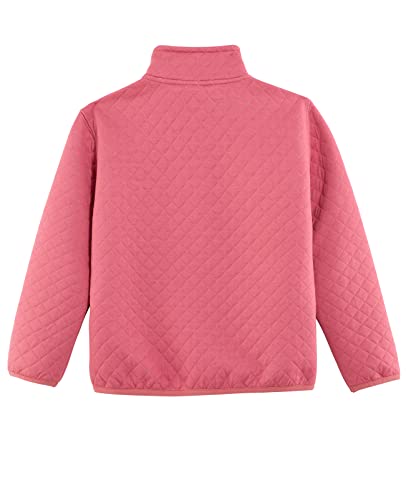 ZENTHACE Kids Ultra Soft Quilted 1/4 Snap Fleece Pullover Sweatshirt Jacket Long Sleeve Mountain Outdoor Shirt2