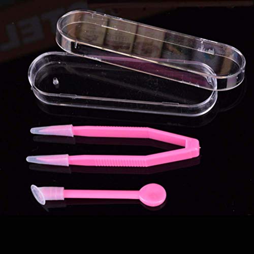 Esowemsn 6 Sets Travel Portable Contact Lens Stick Tool Case Set Lenses Tweezers And Suction Stick For Lens Inserter Remover thumb #4