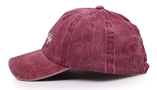 Gorra de béisbol Mom Life Ponytail para mujer rojo talla única miniatura 5