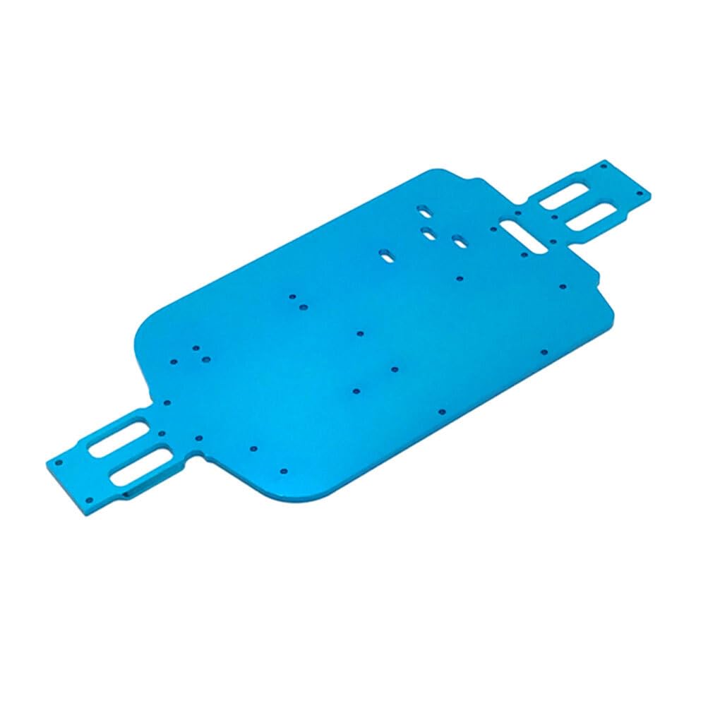 BEALIFE Placa De Chasis Mejorada De Aleación De Aluminio Para Coche RC Wltoys 1/18 A949 – Protección Y Durabilidad, Incluye Accesorios De Fijación, Color Azul