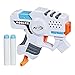 NERF Roblox Strucid: Boom Strike Dart Blaster, Pull-Down Priming Handle, 2 Elite Darts, Code to Unlock in-Game Virtual Item, White