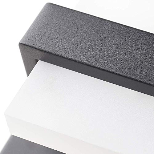Image of SOLFART 5 Lights Black Bathroom Modern Vanity Lights LED Vanity Light Black Bathroom Lights Over Mirror 34 inch White Light Dimmable