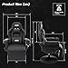 S*MAX Gaming Recliner Chair for Adults Height Adjustable Higher Back Wider Lumbar Support Swivel Adjustable Footrest Larger Cup Holder Side Pouch Gamer Chairs Black X Large