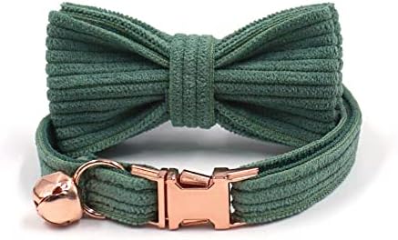 PETDURO Personalized Cat Collars with Name Engraved - Dark Green