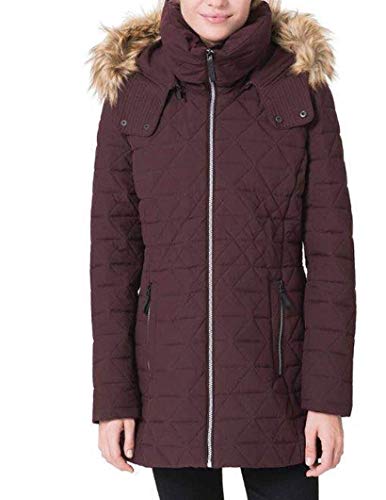 Andrew Marc Ladies Quilted Jacket with Stretch (XX-Large, Merlot)