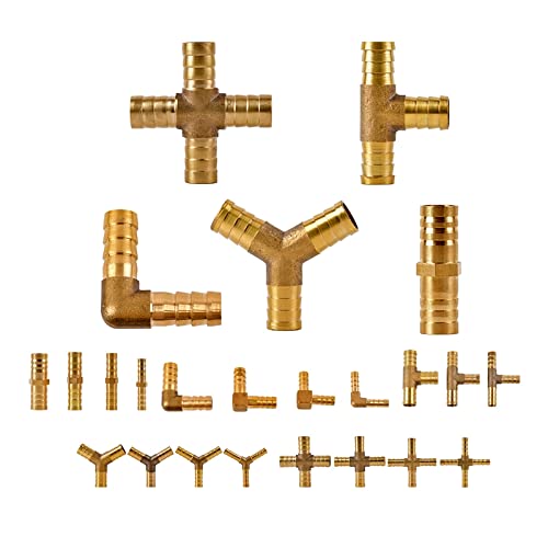Conector de tubería de lengüeta en codo de latón de 10mm para mangueras de agua 3