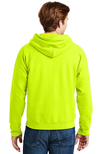 Image of Gildan Ultra Blend Pullover Hooded Sweatshirt, Safety Green, L