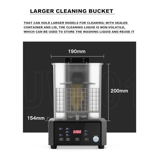 Máquina de Curado por Lavado para Resina: Tamaño 170x120x160 mm - Fernando Cortés