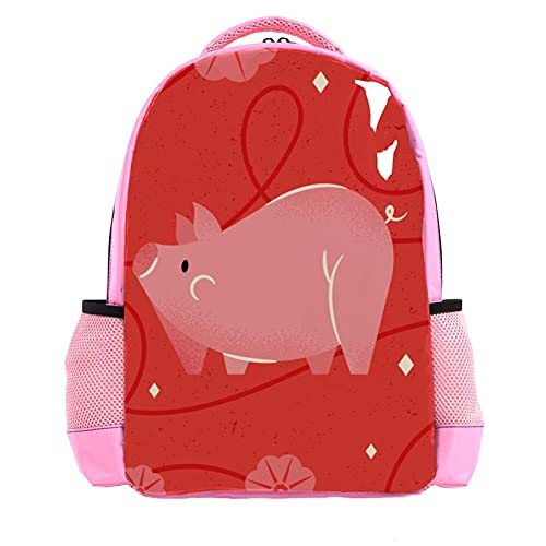 Sac à dos d'écolier garçon rose baleine - Cartable scolaire enfant