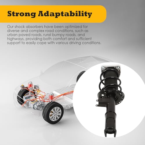 Image of Front Left Strut Assembly Compatible with CLA250 2014-2019 | A1173231500, A1563231700, A1563231900