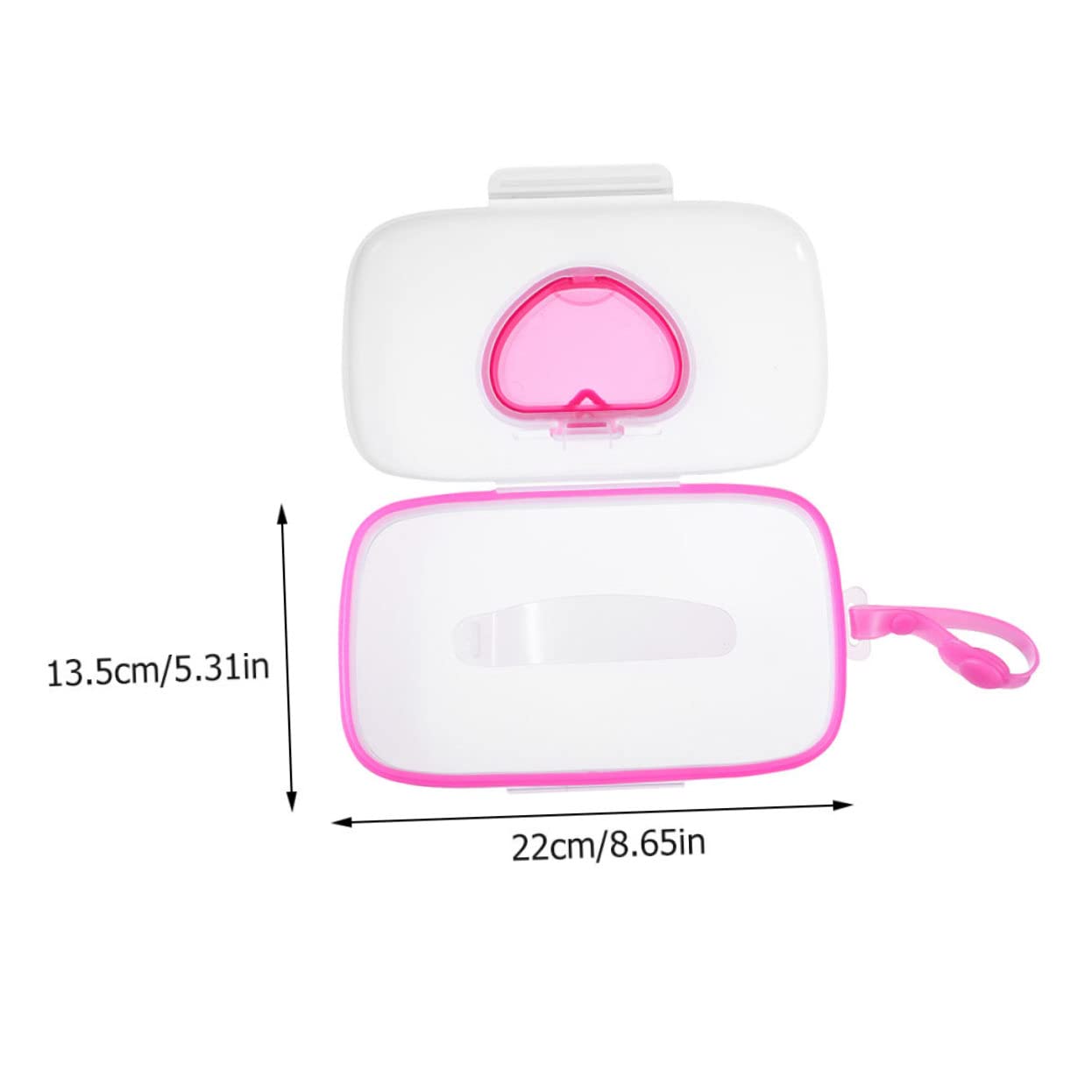 KOMBIUDA 2Pcs Portable Wet Tissue Cases Lightweight Holder for Easy Cleaning The Go for Diaper Bags Travel Durable Material