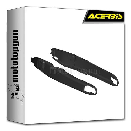 Couvercle fourche Teketmagnet Acerbis noir pour rouler en enduro avec Fantic XE 125