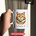 BigTees Orange Tabby Accent Coffee Cup, Personalized Orange Tabby Cat Ceramic Mug, Orange Tabby Face White Tea Cup 11oz, Keepsake Gift for Cat Dad Cat Mom, Siblings, Orange Tabby Lovers
