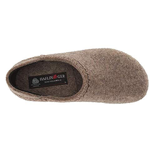 Image of HAFLINGER Grizzly GZH Zigzag Felt Clog Wool Shoe