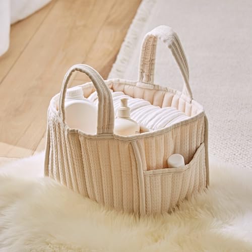 Panier à couches pour bébé nomade avec poches et poignées robustes CuddleCo - 5