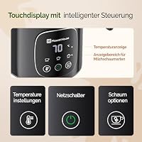 Maestri House Milchaufschäumer Elektrisch 4-in-1 14.1OZ/400ML Milchaufschäumer Smart-Touch-Steuerung Schaum Maker, Memory Funktion für Latte, Cappuccino, Warme Milch, Heiße Schokolade,DualFro 400 – Ansicht 5