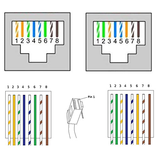 Conector RJ45 8P8C con placa breakout para montaje en riel DIN miniatura 5