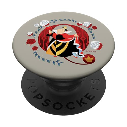 Disney Alphabet Monogram Letter Q for Queen of Hearts PopSockets Swappable PopGrip, Black