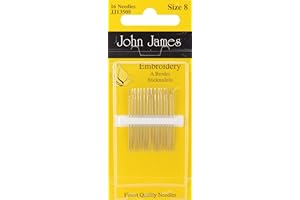 Crewel/Embroidery Hand Needles-Size 8 16/Pkg: The Perfect Needles for Delicate Stitching