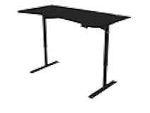 Arena Moto Motorized Ultrawide Curved Office and Gaming Sit-Stand Desk Monitor Mount Wire Management Cut-Outs Adjustable Height and Full Surface Water-Resistant Desk Mat