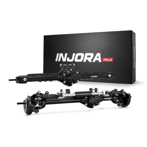 INJORA C60 Axles with Double Joint Shafts for Axial UTB10 Capra, Black