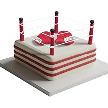 Hiboom Boxing Happy Birthday Cake Topper Boxing Glove Cake Decorations for Man Fight Sports Competition Style Birthday Party Supplies