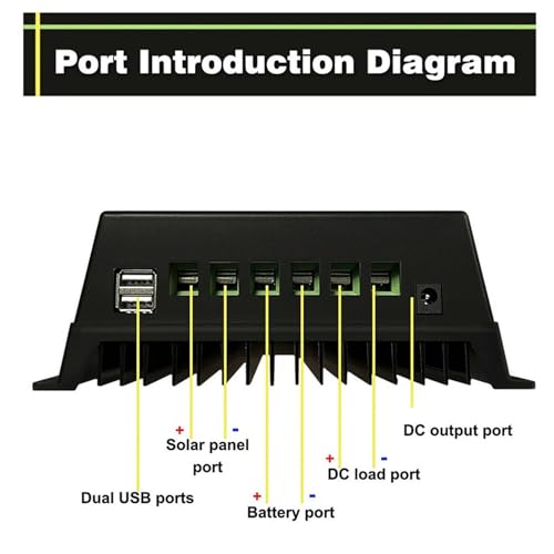 Regulador solar con pantalla en tiempo real y carga eficiente para caravanas 8