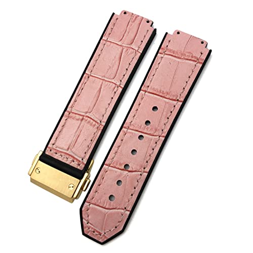 Bracelet de montre en caoutchouc de vachette 22mm anti transpiration