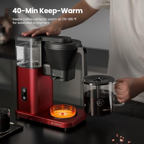 Kismile SCA-Certified 8 Cup Drip Coffee Maker, Pour Over Coffee Machine with 3s Instant He - image 2