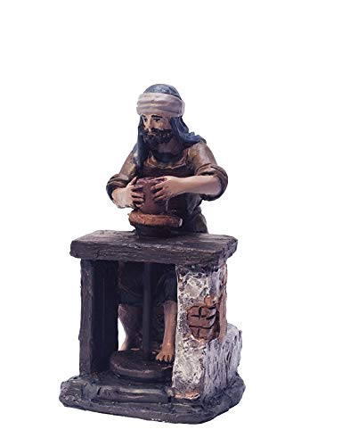 Triciclo Editores Alfarero con Torno |Figuras de Belén |Serie 11cm| Diseñadas por José Luis Mayo |Decoración Navideña |Nacimiento