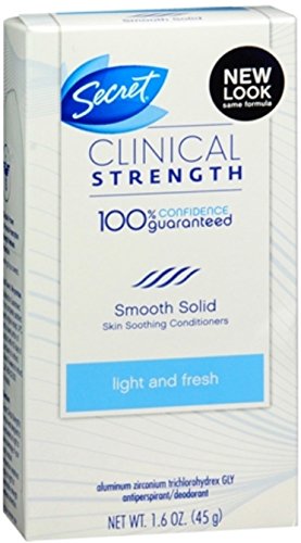 Sec Clinical Lht&Frsh Size 1.6z Secret Clinical Strength Light & Fresh Advanced Solid Antiperspirant Deodor