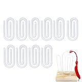 Sujetapapeles de Material Acrílico - 10 piezas materiales para marcapáginas,clips de papel extragrandes - Para agendas, diarios, oficinas, libros, comidas, documentos, carpetas y cuadernos