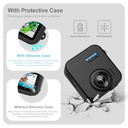 Cubierta protectora de lente GoPro Max 2 y carcasa protectora 7