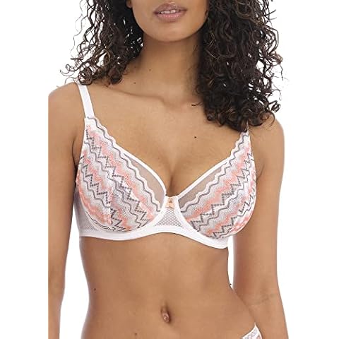 Brasier con aros Freya Festival Vibe Blanco/Coral Cover