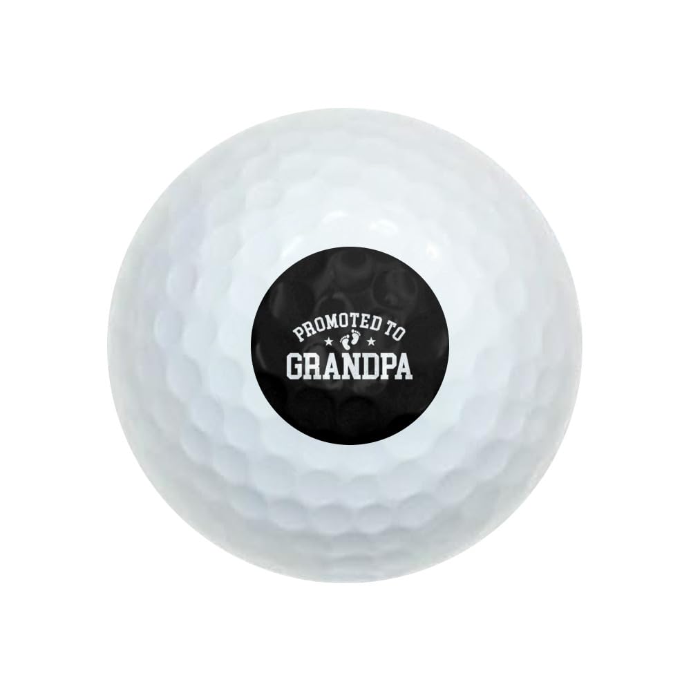 GRAPHICS & MORE Promoted to Grandpa Straight Wilson Golf Balls 12 Pack, Regulation Size Full Color Premium Golf Balls