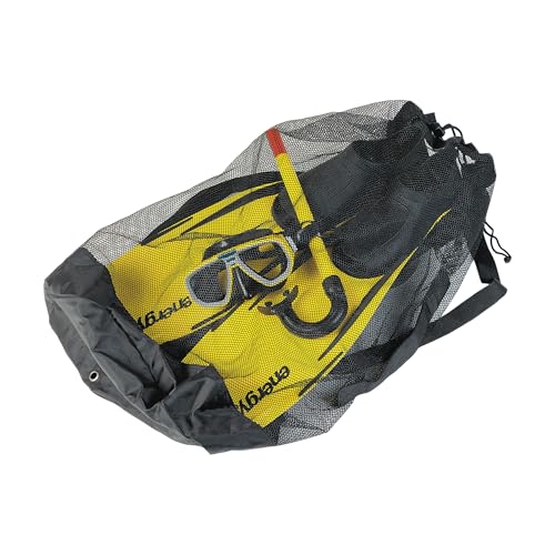 Mares Mesh Bag, Sacca in Rete per Set da Snorkeling, Nero, Taglia Unica