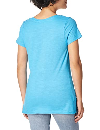 Hanes Women's Shirts, Slub Cotton Shirred V-Neck Tee, Cotton T-Shirts For Women, Women’s Tee Shirts #TOP2