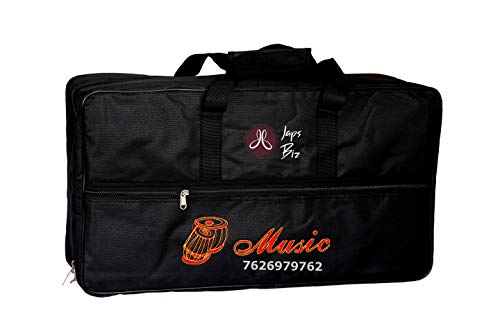 Image of Folding Harmonium, 42 Keys, 3.5 Octave, 9 Stoppers, 7 Fold Bellow, Two Reeds (Bass-Male), Built-in Coupler, Chudidaar Design with Free Padded Carry Bag for Bhajan, Kirtan & Classical Music