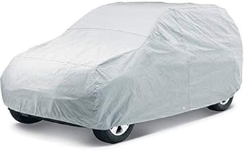 Tree Linien Car Cover for Mahindra Xylo D4 BS III Water Resistance Silver or Grey with Free Duster