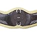 Professional's Choice Contoured VenTECH Cinch for Horses - Durable Ventilated TPU Outer Shell Breathable Saddle Fixation with Stainless Steel Buckles, Fleece Lining, Chocolate, 28