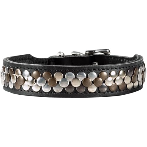 Collier pour chien HUNTER Arizona avec rivets individuels et cuir de vachette - 2
