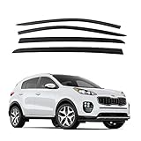 Safe Smoke Window Visor Sun Rain Vent Guard 4 Pcs Set for 2017~ KIA Sportage Out Channel Visor