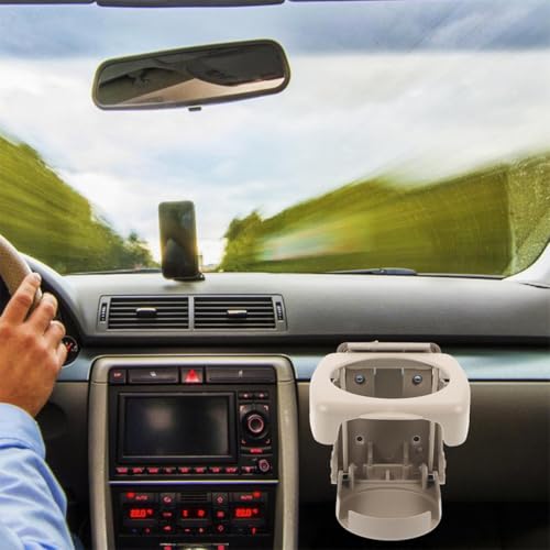 Portavasos plegable universal para auto beige miniatura 7